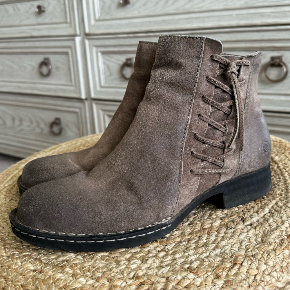 COPY - Born Carson Women’s Distressed Taupe Suede Boot